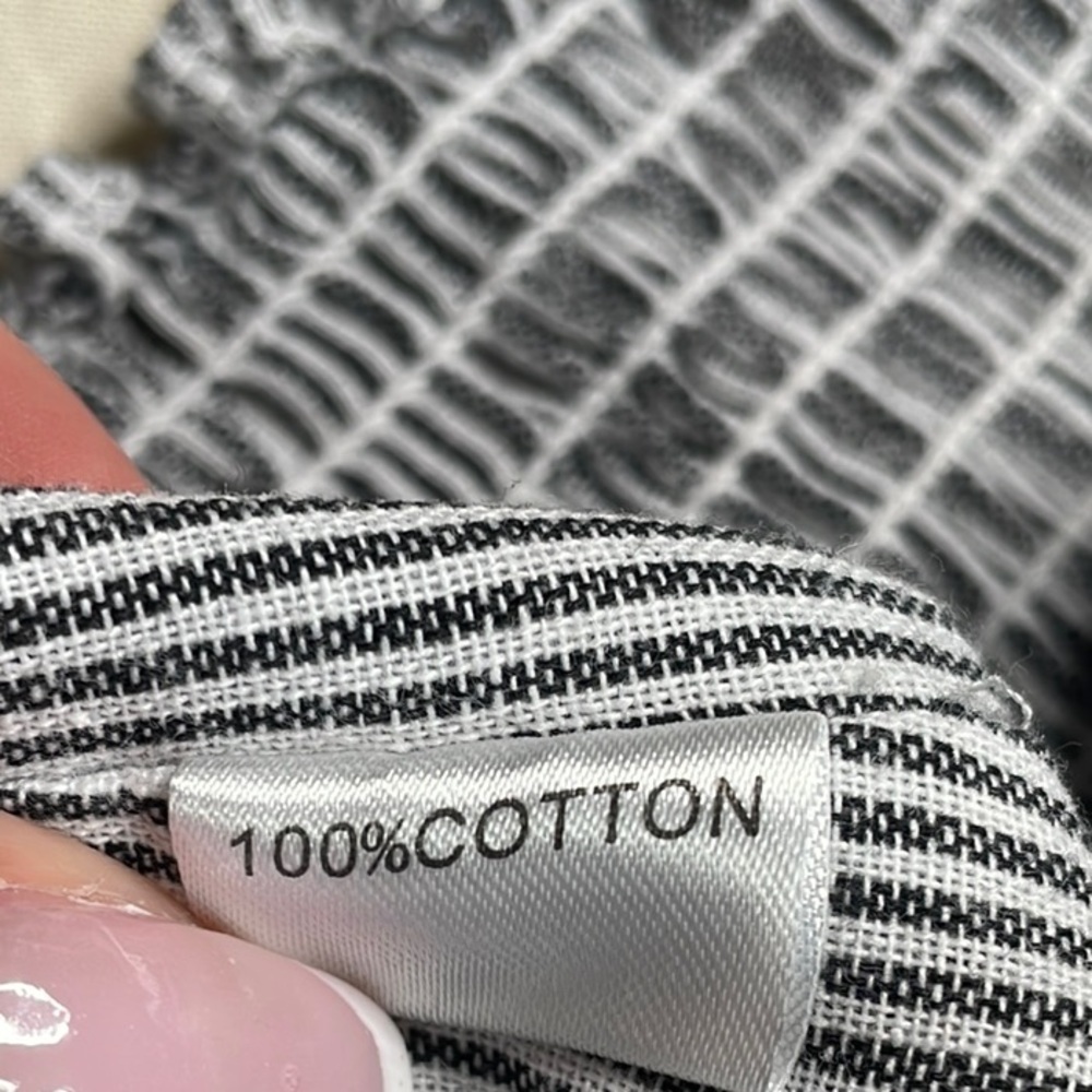 BRANDY MELVILLE Striped Black and White Women's Top - Picture 8 of 10